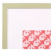 Фоторамка DL 15х21 зеленая с белой окантовкой (24) DL-146