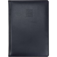 Щоденник А5 Optima датований 2022 синій натуральна шкіра №O25200-02