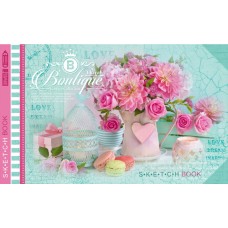 Скетчбук 36/120 A5 чисті аркуші, офсет, матова ламінація Мандарин (10) №7БЦ/БК292/1/21513  