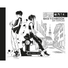  Скетчбук 36/120 A5 чистые листы, картонная обложка Мандарин (10) №7БЦ/БК289/1/21361