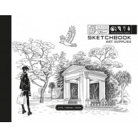 Скетчбук 36/120 А5 б/лін. картон. обкл. №7БЦ/БК289/3/21363/Мандарин/(10)