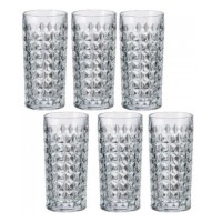  Набір склянок скло Bohemia. Diamond 6 шт 260 мл сік №2KE38/0/99T41/260/2230