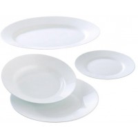 Сервіз столовий скло 19 предметів Luminarc. Essence White (2) №13257  