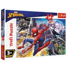  Пазлы Trefl 24 элемента Maxi Отважный Человек-паук. Марвел