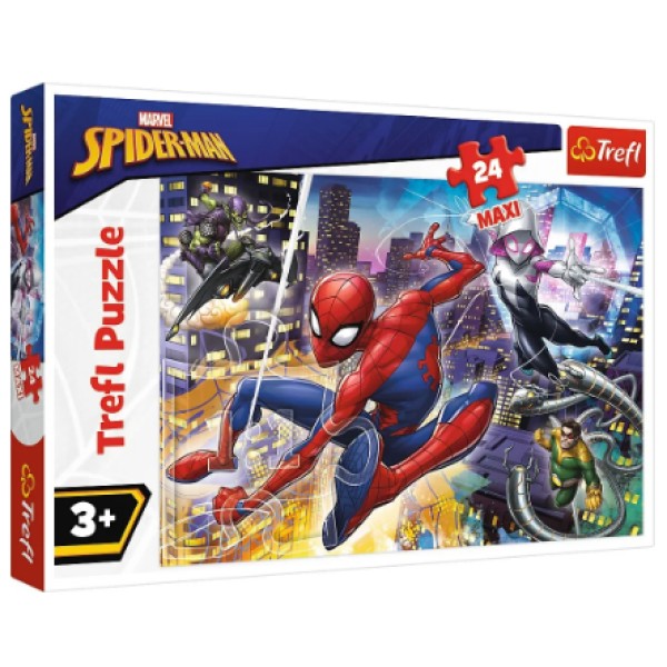  Пазлы Trefl 24 элемента Maxi Отважный Человек-паук. Марвел