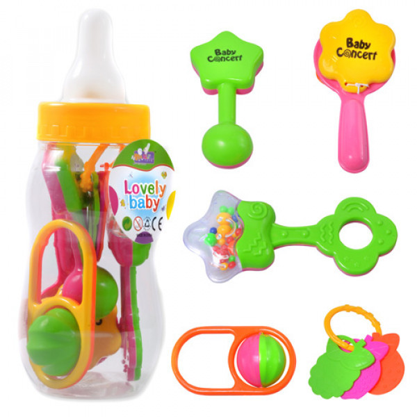 Брязкальце 5 шт, в колбі 27х10 см (72) №2828 A-46 