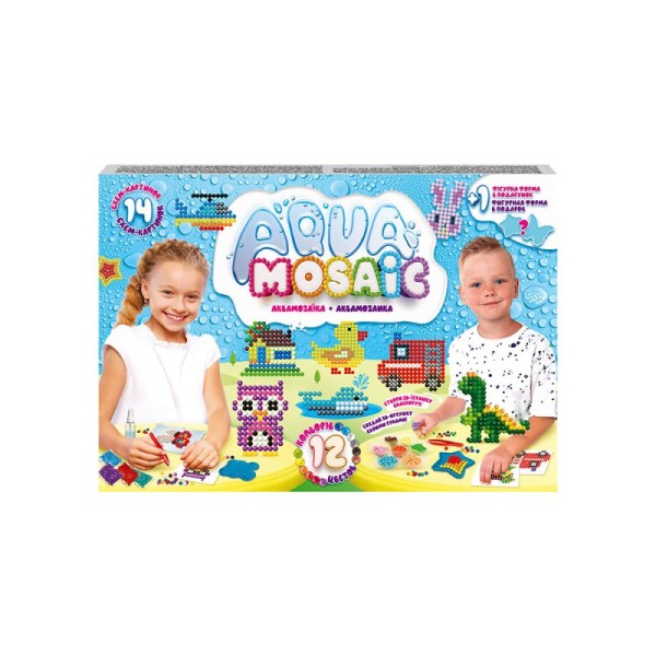  Набор креативного творчества Aqua Mosaic на украинском DankoToys (12) №AM01-03