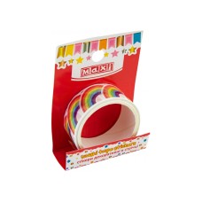Стікери декоративні Веселка в стрічці на клейкій основі (12) RH20071003