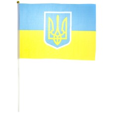 Прапор України з тризубом 20х30см (12) (2400)  