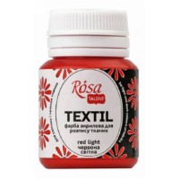 Фарба акрилова "Rosa Talent" 20мл для тканини,світло-червона №263429(120)