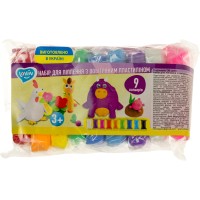 Набір для ліплення "Lovin" з повітряним пластілином 9кольор. №70136(50)