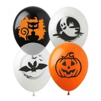 Набір кульок повітряних латексних 12" 30см Хеловін 10 шт Pelican (5) №828007    
