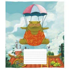 Зошит 12 аркушів лінія Star ВД-лак (30) (360) №012-2502L  