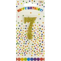  Свеча в торт Цифра-7 золото на палочке (12)