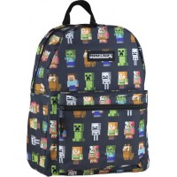  Рюкзак молодежный Minecraft Multi Character 1 отделение 3 кармана №502020201