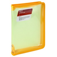 Папка "Axent" В5 №1802-25-А об'ємна, на блиск.прозора,жовта (24)
