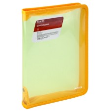 Папка "Axent" В5 №1802-25-А об'ємна, на блиск.прозора,жовта (24)