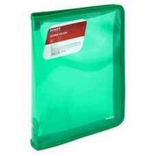 Папка "Axent" В5 №1802-26-А об'ємна, на блиск.прозора,зелена (48)