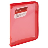 Папка "Axent" В5 №1802-24-А об'ємна, на блиск.прозора,червона (48)