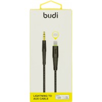  Кабель jack 3.5мм > lightning Budi 1.2 м black Breidon №150LXA-BLK