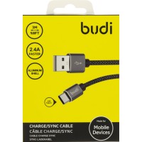Кабель USB > Type-C USB Budi 2.4A 3м №DC206T30B-BLK