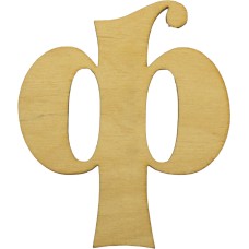 Заготовка фанера літера українська Ф курсив h10см (5)