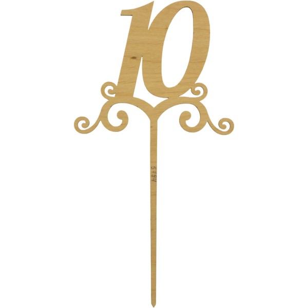 Цифра з ніжкою 24 см 10 фанера (5)