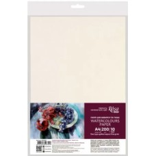 Папір для аквар. 10/200 А4 дрібне зерно №16921007/Rosa Studio/