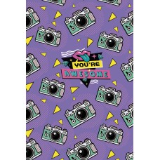 Блокнот А5 80арк. кліт. карт. інтегр. обкл. софт тач+голограф. тиснення №A5-IC-080-7006K/Школярик/(4)(32)