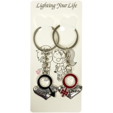 Брелок металевий Love mix(12) №3703