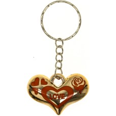 Брелок пластиковий "Серце" блискуче №2010(12)
