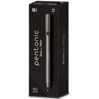 Ручка кульк. масл. "Linc" №412203 Pentonic 1мм чорна(3)(12)