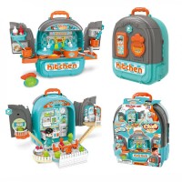 Кухня 3в1, посуд, продукти, фігурка, у валізі,25х30х15,5см №008-996A(12)