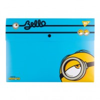 Папка-конверт "Yes" №491949 А4 Minions на кнопці(12)(72)(144)