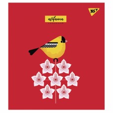 Зошит А5 YES 12арк. лін. мат. ВДЛ+УФ-виб. "Avifauna" №766802(10)(250)