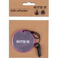 Підвіска м'яка світловідбиваюча "Kite" кругла, бузкова №K23-110-4(24)