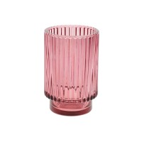 Підсвічник скло 13см бордовий №527-748/Bonadi/(4)(24)