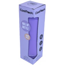 Пляшка для води силікон. Pump 600мл пудрово-фіолетовий №Z14648