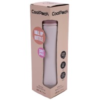 Пляшка для води силікон. Pump 600мл пудрово-персиковий №Z14650