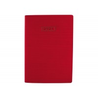 Щоденник датований 2025 Optima Stripe А5 червоний O25285-03