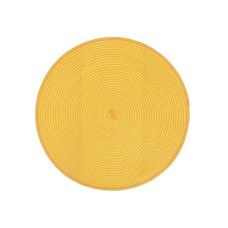 Серветка настільна кругла "Casual" 38см жовта №445-042/Bonadi/(4)