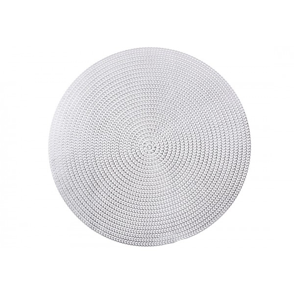 Серветка настільна кругла "Modern" 38см срібло №445-061/Bonadi/(4)