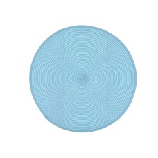 Серветка настільна кругла "Casual" 38см блакитна №445-032/Bonadi/(4)