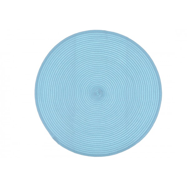 Серветка настільна кругла "Casual" 38см блакитна №445-032/Bonadi/(4)