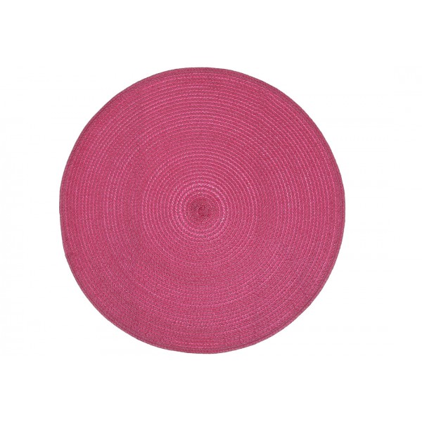 Серветка настільна кругла "Casual" 38см фуксія №445-038/Bonadi/(4)