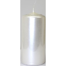 Свічка циліндр."Bispol" 50/100 h-20см/d-5х10см білий перлинний 190/Польща/(8)