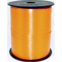 Стрічка фольгована для повітряних кульок та декору помаранчева 225м