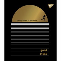 Зошит А5 YES 48арк. лін. мат. ВДЛ+ УФ-спл+Pantone Gold "Good vibes" №766893(5)(100)