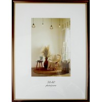 Фоторамка "Elite" 30х40 №MK-108 темно-коричнева,золота оторочка(11)