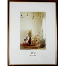 Фоторамка "Elite" 30х40 №MK-108 темно-коричнева,золота оторочка(11)